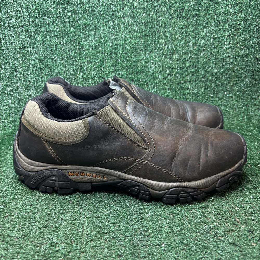 Merrell Moab Roav Moc Leather Vibram Sole Gorpcore Hiking Shoes Kangaroo Mens 11